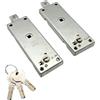 PREFER - Coppia di Serrature per Basculante/Garage con Cilindro Tondo e Chiavi Punzonate - Sicurezza Affidabile con 3 Chiavi incluse