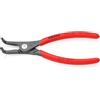 KNIPEX Pinza di precisione per anelli di sicurezza per anelli di sicurezza esterni su alberi bonderizzata grigia Rivestiti in resina, 49 21 A21