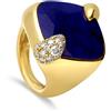 POMELLATO Anello collezione ritratto in oro con lapislazzuli e diamanti