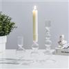 Glasseam Portacandele In Vetro: Trasparente Portacandele Taper Set Di 3 Candelieri Colorati Portacandele A Bolla Per Il Soggiorno Portacandele Per La Decorazione Della Casa Decorazione Tavoli Da Festa