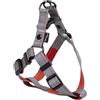 JACK AND VANILLA, Imbracatura ergonomica per Cani Regolabile in Materiale Durevole, Design Moderno con Strisce di Sicurezza Rinforzata, Taglia XS, Colore Grigio, 15 mm, 27 - 38 cm, Modello a Strisce