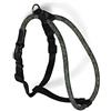 ハイファイブドッグス High5Dogs, Imbracatura ergonomica per attività all'Aria Aperta, Regolabile da 60 a 76 cm, Spallacci Imbottiti, Design Moderno, Colore Nero, Taglia M, Modello Leisure Rope