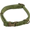 JACK AND VANILLA, Collare per Cane, Modello Velvet, Colore Oliva, Misura 10 mm x 18-24 cm