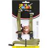 JACK AND VANILLA, Imbracatura per Gatti Confortevole in Nylon con guinzaglio 120 cm, Fibbie di Sicurezza, Design ergonomico ed estetico, Taglia 10 mm, Colore Verde, Modello Comfort