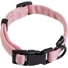 JACK AND VANILLA, Collare per Cane, Modello Comfort Tube Nylon, Colore Rosa, Misura 12 mm x 23-36 cm