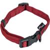 JACK AND VANILLA, Collare per Cane, Modello Comfort Tube Nylon, Colore Rosso, Misura 20 mm x 31-47 cm