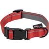 JACK AND VANILLA, Collare Rosso per Cani, Design Elegante e Confortevole, Regolabile da 31 a 47 cm, Materiali durevoli e ipoallergenici Taglia L, Colore Rosso, Modello a Strisce