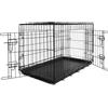 JACK AND VANILLA, Gabbia Pieghevole a 2 Porte per Animali, Struttura Leggera e Durevole, Ventilazione ottimale, Accesso Semplice, Design Elegante, 92 x 57 x 64 cm, Colore: Nero, Modello da Viaggio
