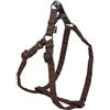JACK AND VANILLA, Imbracatura ergonomica in Nylon per Cani, Regolabile, Leggera e Resistente, con Strisce Riflettenti per Sicurezza, Colore Marrone, Taglia XS 12 x 27-38 cm, Modello Comfort