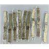 Lotto 9 Cinturini Orologio Donna Attacco Dritto 15mm Metallo Economici Nuovi