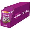 WHISKAS Adult in bustina 28x85g Alimento umido con pollo in gelatina per gatti adulti