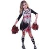 Amscan 9902692 - Costume da cheerleader, motivo: zombie, età 9-10 anni, 1 pezzo