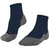 FALKE Tk5 Wander Short M Sso Lana Filo Funzionale Sottili Antivesciche, Calzini da escursionismo Uomo, Blu Blue Pond 6598, 44-45