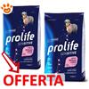 Prolife Dog Sensitive Adult Medium Large Agnello e Riso - Offerta [PREZZO A CONFEZIONE] Quantità Minima 2, Sacco Da 10 Kg