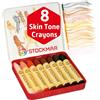 Stockmar 32200 pastelli a Cera Speciale del Mondo con 8 matite Colorate confezionate in Pratica Scatola di Latta, Ideali per l'asilo, Adatti per Bambini dai 3 Anni in su