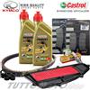 Castrol - NGK - Bando - Mitsuboshi - Bra Tagliando KYMCO X-Town 300 i 2016 2017 2018 2019 2020 Kit Olio Castrol P1 10W40