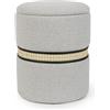 Bizzotto Pouf Contenitore Karina Grigio Chiaro S 31.5x40cm