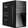 Aerocool CS105BK - Scatola per computer Micro ATX e Mini-ITX, ventola anteriore, nero