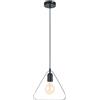 Eglo Leuchten my light Lampadario a sospensione Bedington tirangolo nero opaco in alluminio 1XE27 49774/20