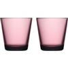 Iittala Kartio 1070585 - Set di 2 bicchieri in vetro, colore rosa, lavabili in lavastoviglie, dimensioni: 8 cm (A x L x L): 21 cl