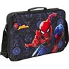 Safta SPIDERMAN ATTACK - Portafoglio Extrascolastico, Valigetta Portatodo, Tracolla comoda e versatile, qualità e resistenza, 38 x 6 x 28 cm, Nero, M, Casual