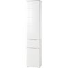 Composad | Colonna della Linea GALAVERNA con 1 Cassetto e 2 Ante, Colonna bagno, Armadietto bagno Salvaspazio, (LxAxP) 40x192,10x35 cm, Colore Cemento e Bianco Laccato, Made in Italy