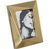BigBuy Home Cornice per foto in acciaio inox dorato, 17,5 x 22,5 cm