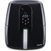 H.KOENIG Friggitrice ad aria senza olio FRY820, capacità 5,5L, 7 programmi di cottura, temperatura regolabile da 80°C a 200°C, touch screen, cestello rimovibile, lavabile in lavastoviglie, 1800 W