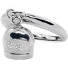 Cavaliere Gioielli Anello Campanella Capri Argento 925 Rodiato Portafortuna Pendente Regolabile Donna Ragazza Moda Amuleto Fashion