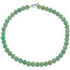 Bling Jewelry Collana girocollo classica semplice annodata a mano con filo di perle rotonde da 10MM in pietre semipreziose, gioielli occidentali per donne, chiusura a barretta, lunghezza 15 17 19 pollici.