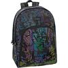 COMIX Zaino Organizzato Reflective Squares Special, Nero