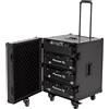 UDG U91101BL Ultimate Flight Case 4CDJ/Mixer Black Plus Trolley & Spinner Wheels