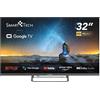 Smart Tech Smart TV 32" HD Ready DLED Google TV DVBT2/C/S2 Classe E Grigio 32HG0