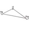 Triangolo di Sostegno in Acciaio Inox per Passerelle 45cm