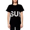 SUNDEK MAXI T-SHIRT IN COTONE ORGANICO CON STAMPA LOGO Mezze Maniche Donna