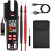 BSIDE U6X Tester Elettrico Pinza Amperometrica Aperta AC DC 600A con Termometro IR Migliorato 12:1 LCD Colore 999 Conti VFC Multimetro Digitale Intelligente TRMS con Batteria Ricaricabile