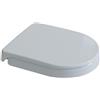 Grünblatt Health Care - Sedile WC igienico con seduta di 5 cm e abbassamento automatico, fissaggio extra stabile per la massima sicurezza della seduta, Duroplast, forma a D, colore: Bianco