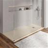DEGHI Piatto doccia 80 X 160 cm effetto pietra riducibile sabbia - Nalos