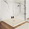 DEGHI Piatto doccia 90 X 90 cm effetto pietra riducibile sabbia - Nalos