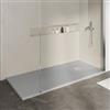 DEGHI Piatto doccia 90 X 190 cm effetto pietra riducibile grigio - Nalos