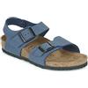 Birkenstock Kids NEW YORK BF-NUBUK - Zuecos de material sintético infantil, Azul (Navy), 33