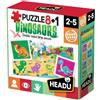 Headu Puzzle 8+1 Dinosaurs 1 St
