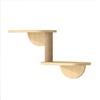 FATACO Percorso Gatti da Parete Arrampicata, Mensole, Cuccia, Tiragraffi, Scala, Ponte, Piattaforma per Saltare, Piastra Ispessita Resistente (2 Livelli)