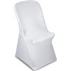 Green Blue GB374 Copertura della Sedia Fodera Copri Sedie con Schienale da Pranzo Catering Elastici 88x50x45cm (1, Bianco)