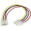 StarTech.com Cavo di estensione di alimentazione LP4 da 30 cm, M/F, Prolunga Molex 4Pin, Cavo di alimentazione LP4 (LP4POWEXT12)