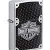 Zippo Accendino Zippo® Harley-Davidson® 24025, Accendino Antivento Ricaricabile Zippo, Realizzato in Metallo con Caratteristico click Zippo, Color Cromo e Nero, Made in USA, Ottima Idea Regalo
