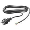 ledscom.de Spina Schuko tipo F con cavo esterno, 2 m, nero, 3 x 0,75 mm²