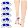 MINISOISO Set 5 Paia Talloniere in Silicone, Cuscinetti Gel Antishock per Sollievo da Dolore di Tallonite, Sperone Calcaneare, Fascite Plantare e Dolore al Tendine d'Achille, Taglia Unisex, Large, Blu