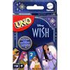 Mattel Games UNO Disney Wish - Gioco di carte per bambini, serate in famiglia e adulti, con personaggi del film e regole speciali, da 2 a 10 giocatori