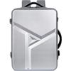 VARLIVOO Zaino da Viaggio Grande Espandibile 31-44 L Bagaglio a Mano con Caricatore USB Rigido Zaino Porta PC Uomo 15,6 Pollici Borsa da Cabina per Lavor Trekking Weekend Grigio Chiaro A
